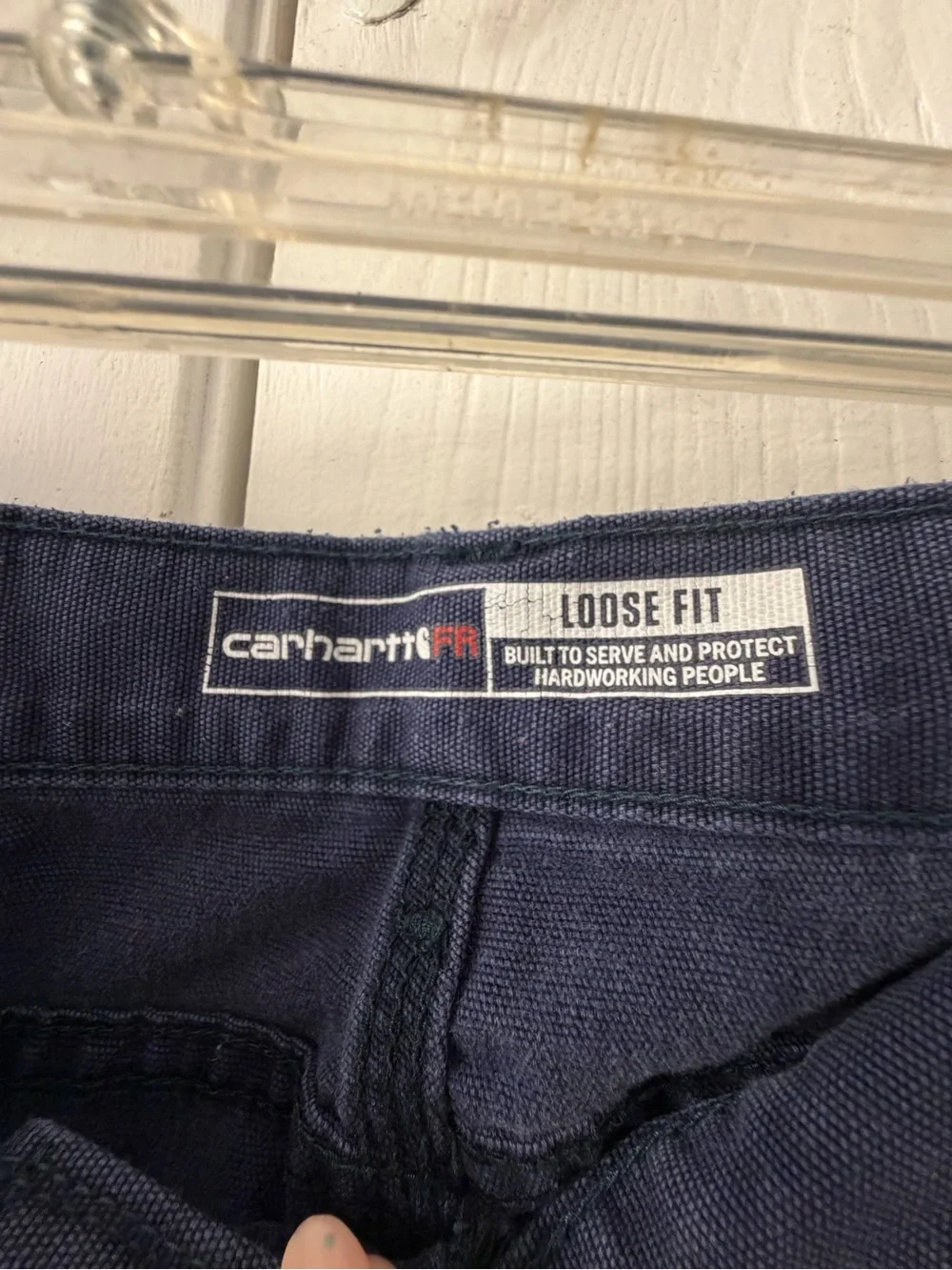 Carhartt Men's Relaxed Navy Work Jeans 40x32